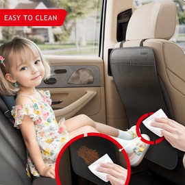 SURDOCA Waterproof Car Seat Back Protector, Washable Back Seat Cover for Kids, Car Kick Mats Back Seat Protector for Leather, Nonslip and Against mud, Durable Scratch car seat Kick mat Rear Facing