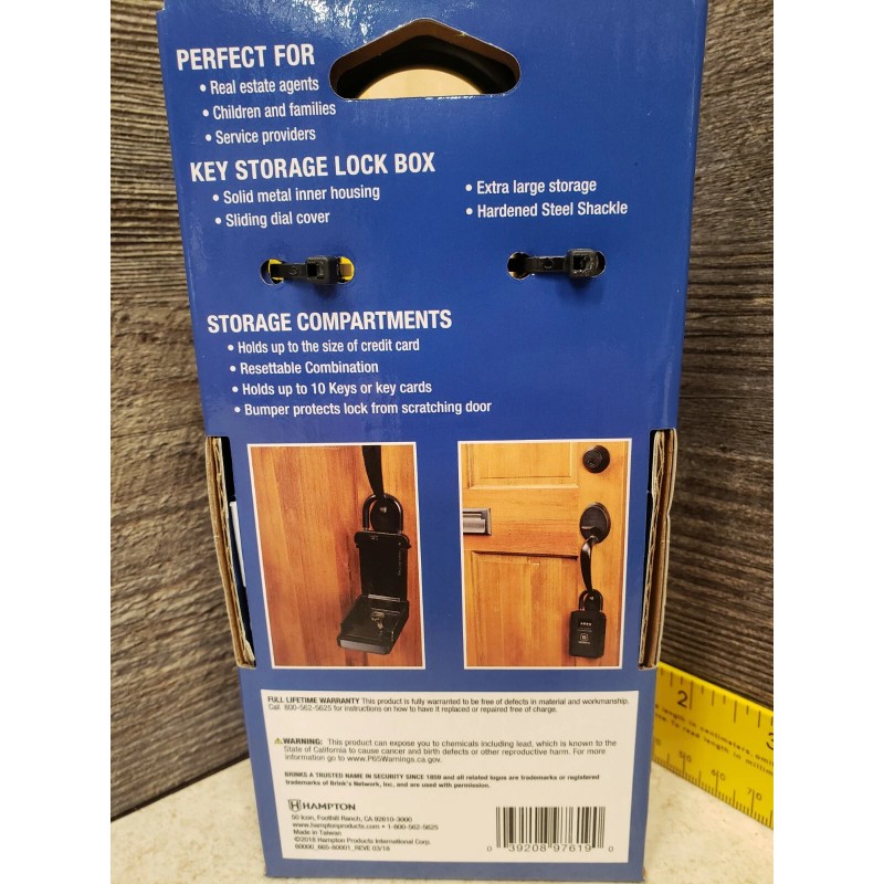 Brinks NEW GENUINE Brinks Resettable Lock Box Ex Large Capacity