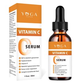 Yoga Super 20% Vitamin C Serum with 4% Hyaluronic Acid, Helps in Dark Spot Reduction, Balances Skin Tone, Aids Anti-Ageing Wrinkle Reduction, Natural for All Skin Types