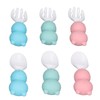 Baby Spoons Forks Set Short Handle Silicone Self Feeding Utensils