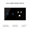 Wifi Smart Wall Outlet 2 in 1 Convenient Voice APP
