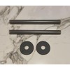 Radiator Pipe Covers & Collars Pair- Anthracite 15mm Pipe Shroud