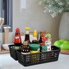 Ewingger 6 Pack Slim Plastic Storage Baskets, Small Desktop Baskets,