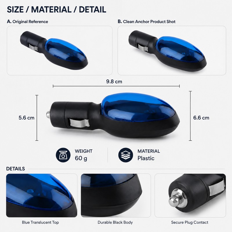 Compact Plug-In Car Accessory for Daily Driving – Portable Vehicle