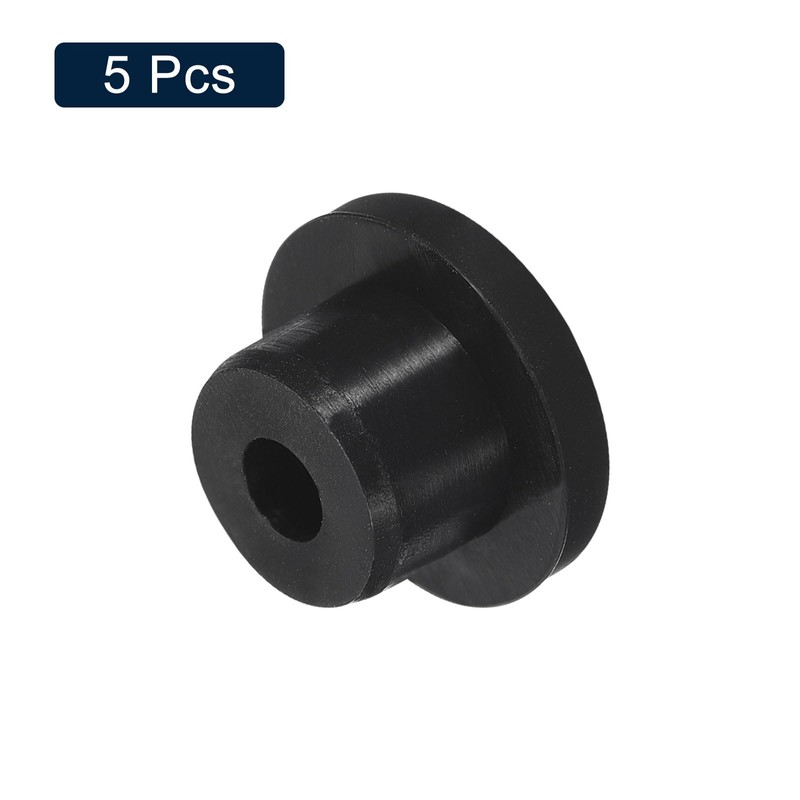 QUARKZMAN Pack of 5 Black Plug Holes, Rubber Button for