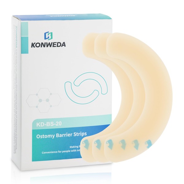 KONWEDA Ostomy Barrier Strips | Elastic Barrier Strips for Colostomy