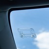 Windscreen Parking Permit Holder, 8 Pieces, Transparent, Holder with Suction