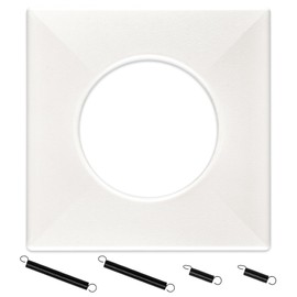 Zookpr S97010319 Bathroom Exhaust Fan Cover for Broan Grille with Springs - 161, 162, 9412D-R01, 9417DN-R01 (Replaces 99111347) for Bulb Ceiling Heater