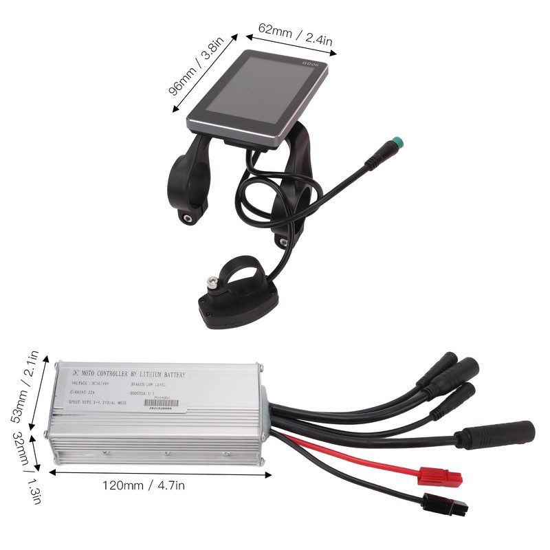Bicycle Lithium Battery Conversion Kit 22A Controller GD06 Display 1