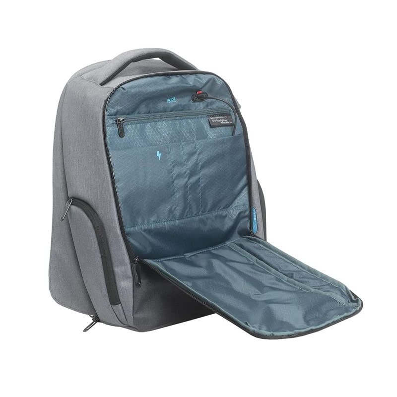 Swissdigital Unisex Berklee+ Backpacks (Pack of 1), Frosted Grey, Casual