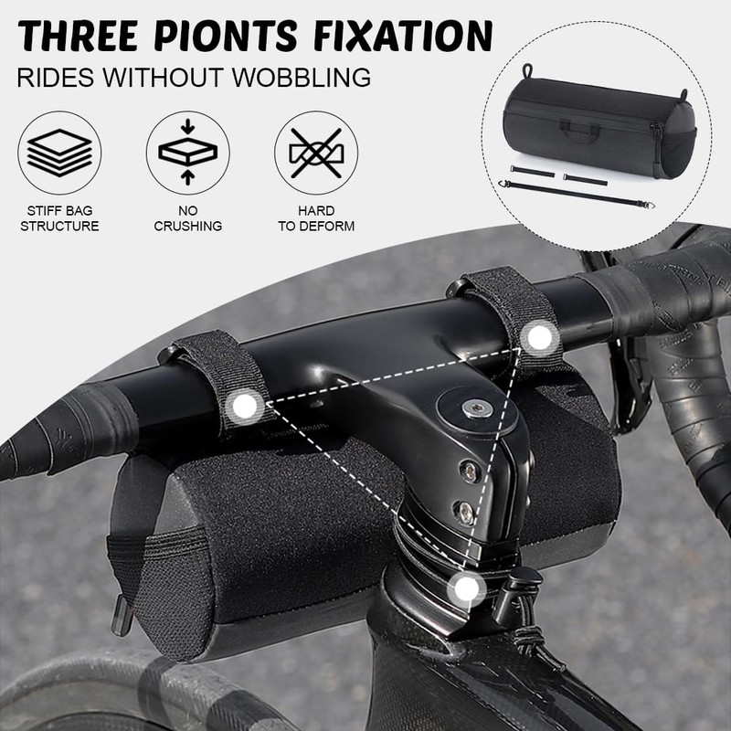YOUNICE Bicycle Handlebar Bag, Multifunctional Bicycle Bag, Handlebar, 1L Reflective