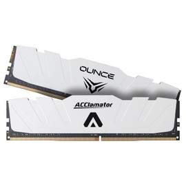 32GB 3200MHz Memory DDR4 / PC4-25600 CL22 1.2V (2 x 16GB) Series with Heatsink for Desktop PC Memory Module Acclamator OUNCE