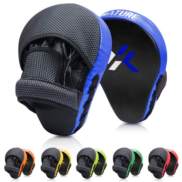 Xnature Essential Curved Boxing MMA Punching Mitts Boxing Pads w/Gift