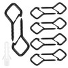Small Screw Hooks, Mounting Hooks, Ceiling Hooks, Screw Hooks, Black,