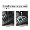 cartiangous Aluminum Interior Shifter Console Cup Holder Heighten Pad For