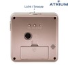 Atrium Funkwecker Analog Quarz ohne Ticken mit Licht und Snooze