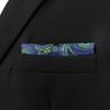 S&W SHLAX&WING Mens Pocket Square Assorted Paisley Pattern Suit Jacket