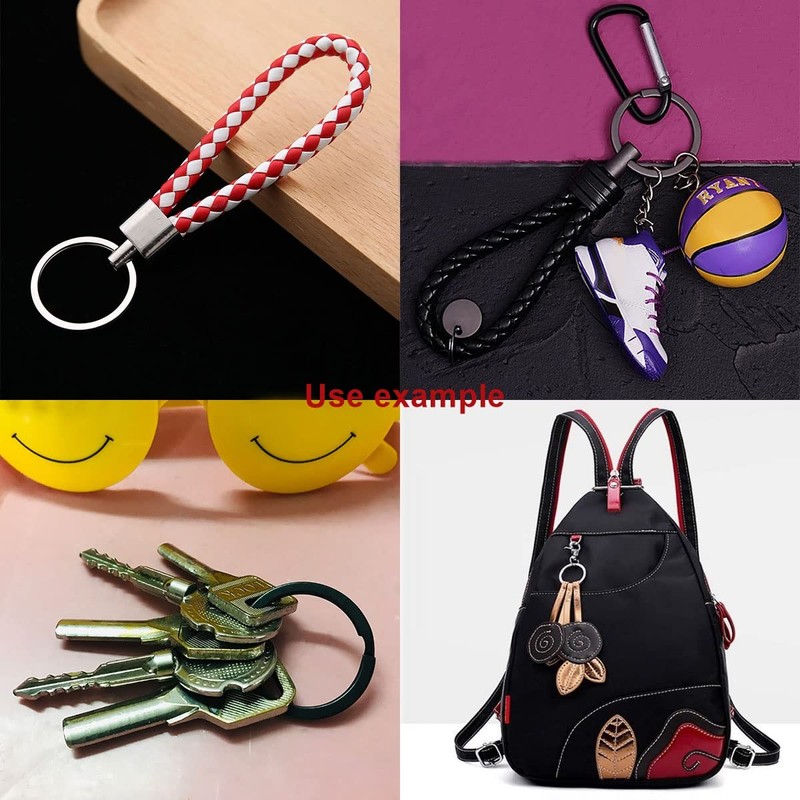 20 Pack Key Ring Keychain 1 Inch 25mm Diameter Metal
