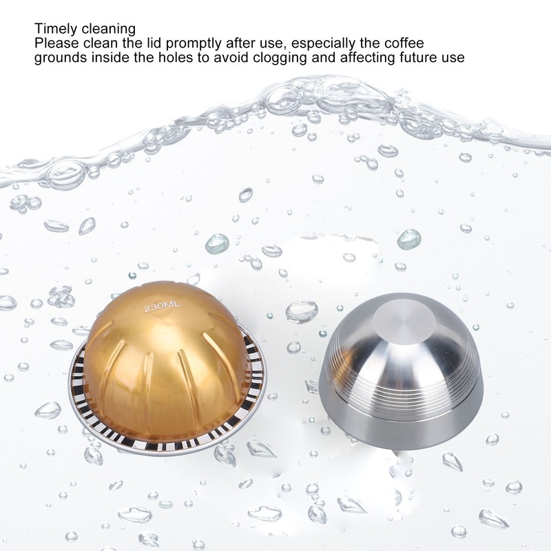 Reusable Coffee Capsule Stainless Steel Easy to Clean Long Lifespan