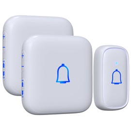 Wireless Doorbell IP66 Waterproof 1000 Feet with 66 Chimes 115dB 7 volume levels Mute Mode with LED Flash Doorbell Ringer Wireless for Kids Room Teachers Classroom Home Office & Hearing-Impaired