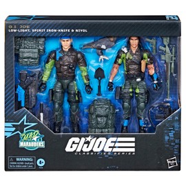 G.I. Joe Classified Series #128, Mad Marauders Low-Light, Spirit Iron-Knife & Niyol, 2 Collectible 6 Inch Action Figures with 28 Accessories