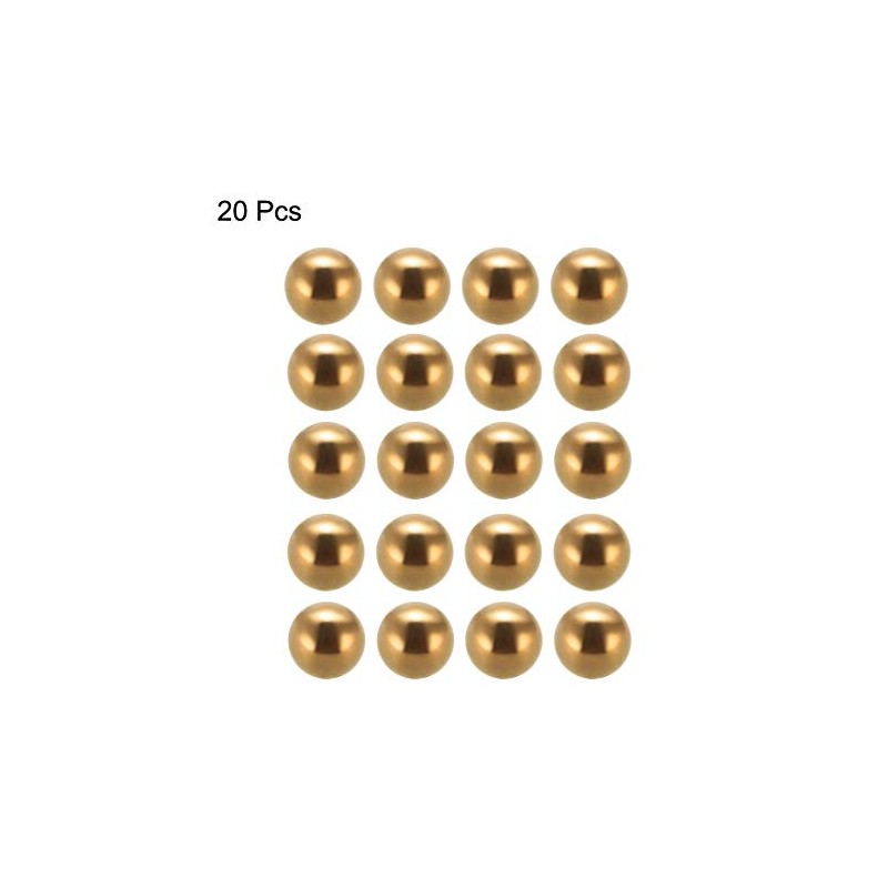 uxcell 3/8 Inch Precision Solid Brass Bearing Balls 20pcs