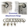 OooWow 36 inch (4 Pack) All Clear Acrylic Curtain Rod