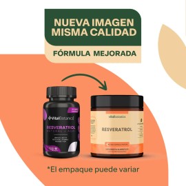 🍇💜 VitalBotanics Resveratrol + Açaí + Vitamina C | Antioxidante & Bienestar Celular | 60 Cáps
