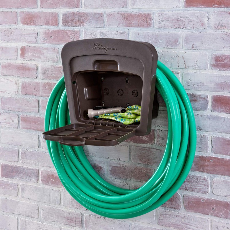 Liberty Basics 501 Garden Hose Hanger w/Storage Compartment