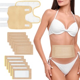 Taoscare Taoscare 10Pcs Disposable Self-Adhesive Castor Oil Pack Wrap | 2PCS Upgraded Castor Oil Knee Wraps