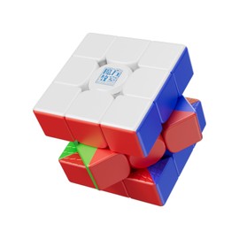 Moyu RS3M V5 Speed Magic Cube 3 x 3 x 3, Stickerless Magnetic 3 x 3 Cube Smooth Easy to Turn, for Competition Training and Birthday Gifts (Magnetic Dual-Adjustment Version)