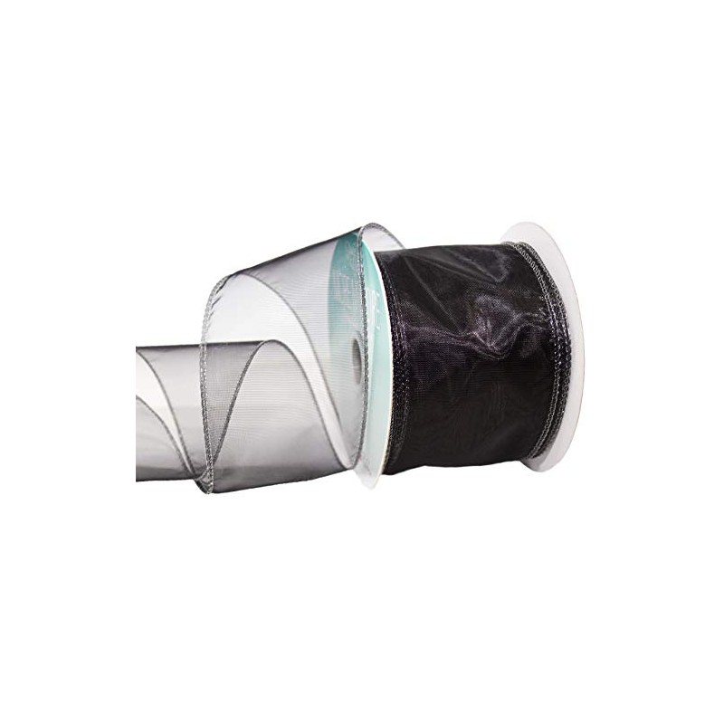 Morex Ribbon Wired 2-1/2" Chiffon Ribbon with 20 yd Spool,