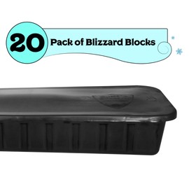 Buffalo Blizzard Blocks 20 Pack | Secures Winter Pool Cover to Oval or Rectangle Swimming Pools with Ultra Strong Water Blocks | High-Density Black Polyethylene Material