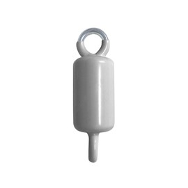 Flagpole Gear 3.5 lb Double Eye Bolt Counterweight - for Internal Halyard System - Flag Pole Weights (Silver/Gray)