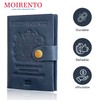 Moirento UK Leather Passport Cover, RFID Blocking Travel Document Wallet