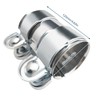 ALI2 125mm x 55mm Exhaust Pipe Hose Clamps Stainless Steel