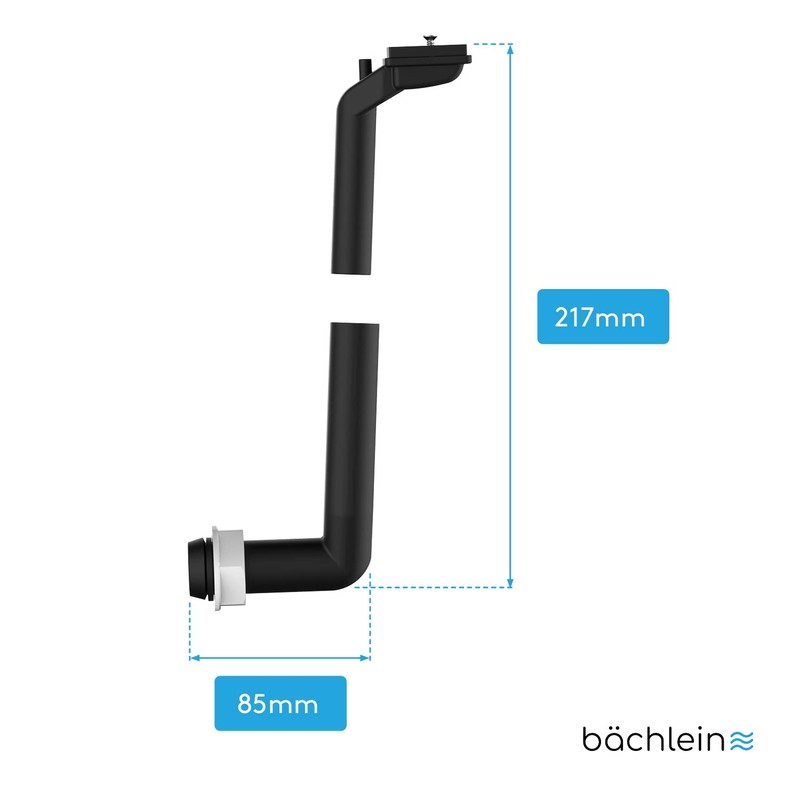Bächlein Overflow for the kitchen sink with horizontal connection (overflow