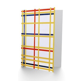 Artery8 Piet Mondrian Art Card New York City I Geometric Painting