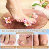 LUSCOR Kit Para Uñas Enterradas,Professional Ingrown Toenail Set,Pegatinas Para Uñas,