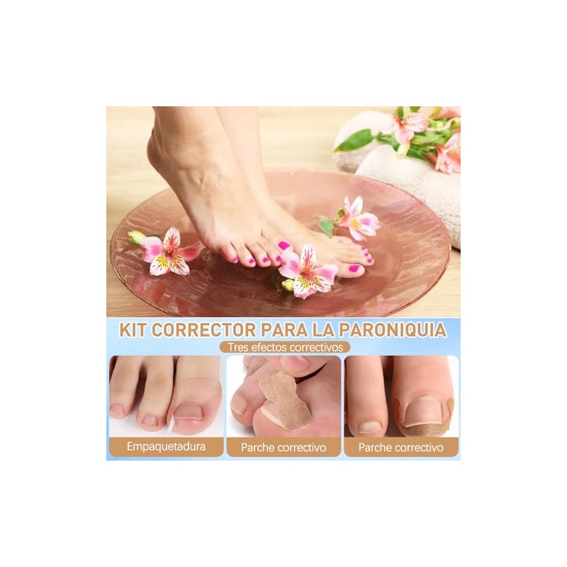 LUSCOR Kit Para Uñas Enterradas,Professional Ingrown Toenail Set,Pegatinas Para Uñas,