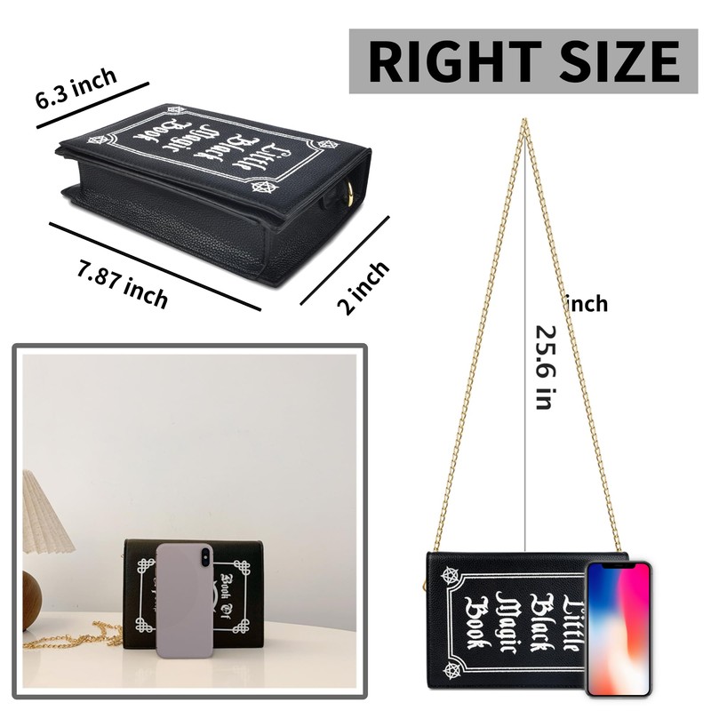 SLYCFlooks Small Crossbody Purse for Women Magic Book Design Cell