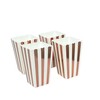 MelloPomelo 100 Pack Rose Gold Disposable Paper Popcorn Boxes -