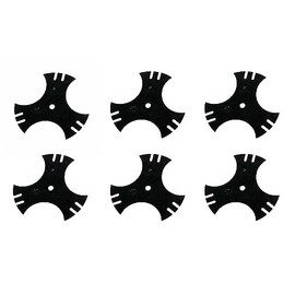RAParts Set of (6) 9" Edger Blade 781-0748-0637 Fits Troy-Bilt TEB515