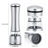 Stainless Steel Electric Salt & Pepper Mill Grinder Adjustable Coarseness