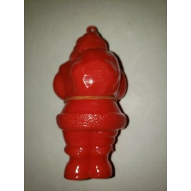 Slam Bam Novelty Vintage Red Hard Plastic Santa Container No Toy Novelty Ornament No Pkg