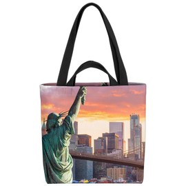 VOID Statue of Liberty Bag, 33 x 33 x 14 cm, 15 L Shopping Bag, Shopper Bag, multicoloured, Casual