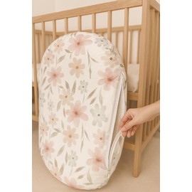 Woodiville Baby Lounger Cover for Boys Girls, Soft Breathable Jersey Baby Lounger Pillow Cover Fits Most Baby Lounger, Cute Patterns, Durable and Machine Washable, Covers Only