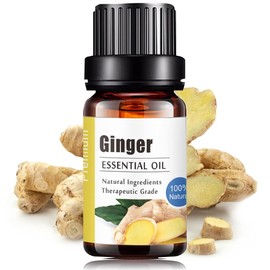 Aceites Esenciales de Jengibre Aromaterapia - Natural 100% de Aceite Esencial Natural Conjunto de Difusores y Humidificadores con Caja de Regalo Exquisita (UVa Natural, 10 ML) (Jengibre)