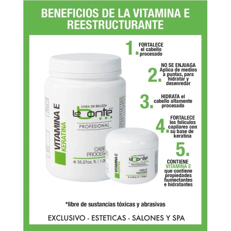 Kit Labont Shampoo Vitamina E Keratina Seda