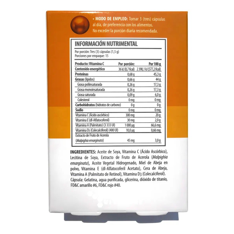 Vitamina Capsulas Solanum Perlacaps 500mg